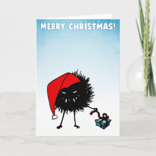 Cartes Pour Fêtes Annuelles Le mal Noël bug ouverture présent