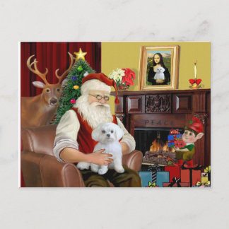 Cartes Pour Fêtes Annuelles Le Maltese de Santa