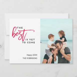 Cartes Pour Fêtes Annuelles Le meilleur est de venir encore Noël moderne de