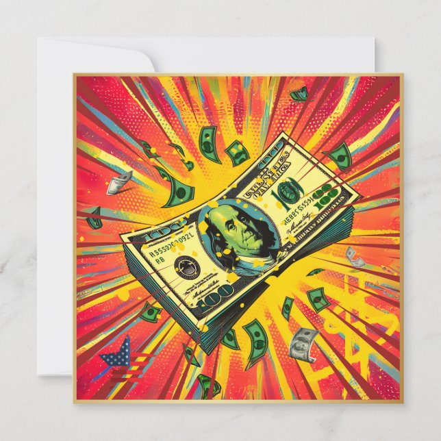 Cartes Pour Fêtes Annuelles Le Mighty Dollar. (Devant)