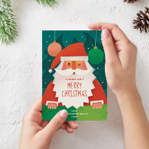 Le mignon Père Noël | Joyeux voeux de famille de N