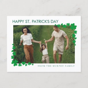 Cartes Pour Fêtes Annuelles Le minimaliste chanceux shamrock st. Patrick's Day