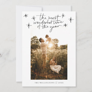 Cartes Pour Fêtes Annuelles Le moment le plus merveilleux de l'année Photo