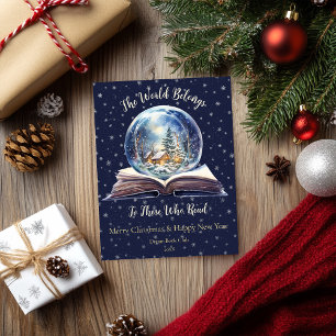 Cartes Pour Fêtes Annuelles Le Monde Appartient À Ceux Qui Lisent Le Design