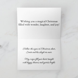 Cartes Pour Fêtes Annuelles Le Monde Enchanté du Pôle Nord du Père Noël