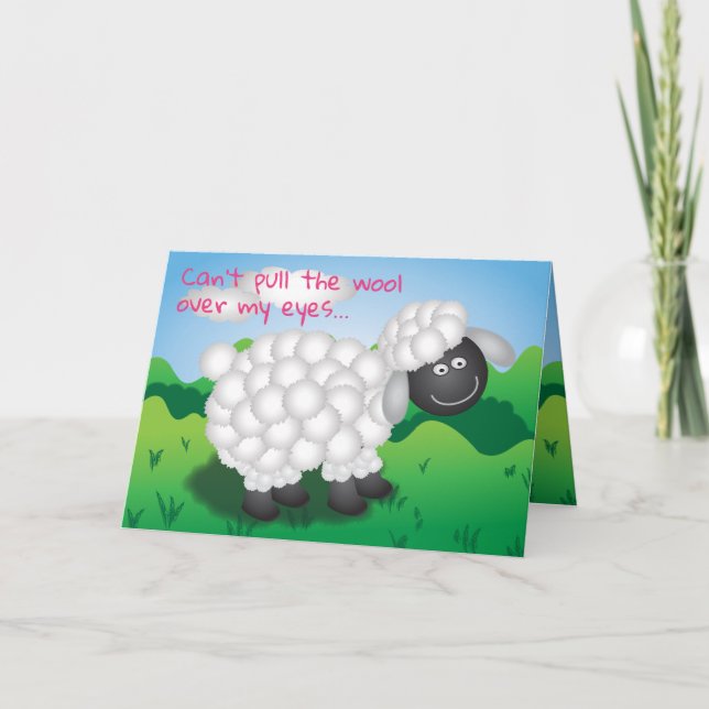 Cartes Pour Fêtes Annuelles Le mouton laineux Valentine (Devant)