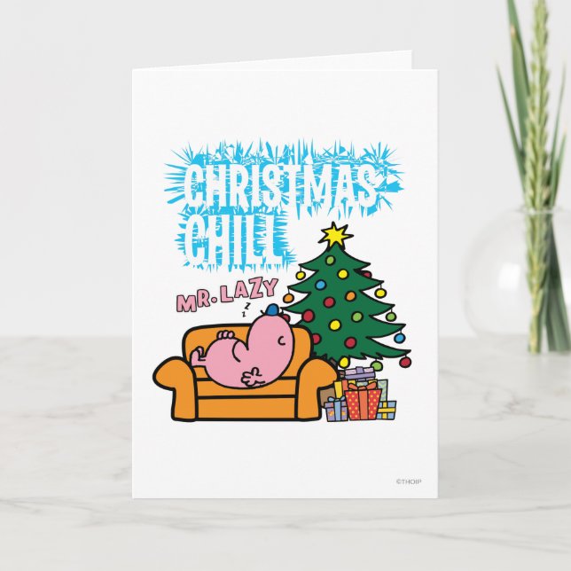Cartes Pour Fêtes Annuelles Le Noël de M. Lazy (Devant)