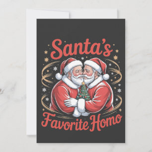 Cartes Pour Fêtes Annuelles Le Noël gay et homo fierté LGBT préféré de Santa