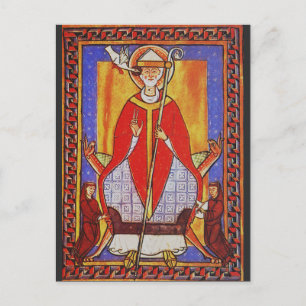 Cartes Pour Fêtes Annuelles Le Pape Saint Grégoire I. Dialogiste