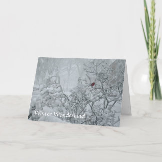 Cartes Pour Fêtes Annuelles Le pays des merveilles d'hiver