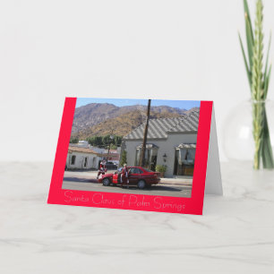 Cartes Pour Fêtes Annuelles Le père noël du Palm Springs