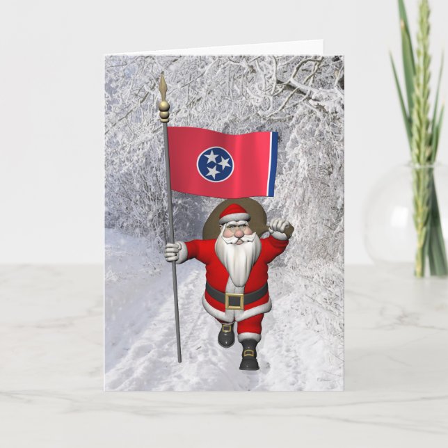 Cartes Pour Fêtes Annuelles Le Père Noël Ensignant Le Tennessee (Devant)