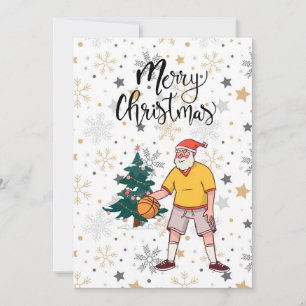 Cartes Pour Fêtes Annuelles Le Père Noël joue avec Noël