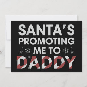 Cartes Pour Fêtes Annuelles Le Père Noël me promeut au Père Noël Papa Nouveau