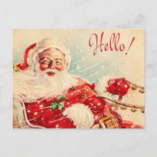 Cartes Pour Fêtes Annuelles Le père noël vintage