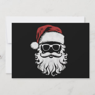 Cartes Pour Fêtes Annuelles Le Père Noël Visite Les Lunettes De Soleil Avec La