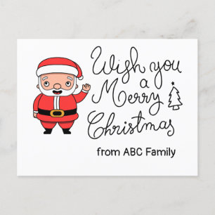Cartes Pour Fêtes Annuelles Le Père Noël vous souhaite un joyeux Noël à Golfer