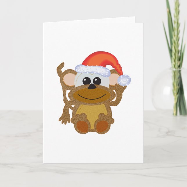 Cartes Pour Fêtes Annuelles Le petit singe furieux de Noël des Goofkins père N (Devant)
