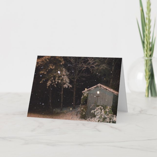 Cartes Pour Fêtes Annuelles Le peu a jeté (Devant)