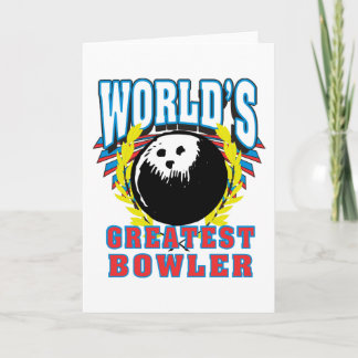 Cartes Pour Fêtes Annuelles Le plus grand Bowler du monde