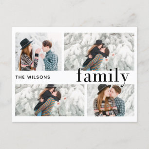 Cartes Pour Fêtes Annuelles le plus heureux nouvel an chic moderne multi photo