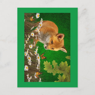 Cartes Pour Fêtes Annuelles Le renard et le monarque