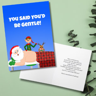 Cartes Pour Fêtes Annuelles Le rendez-vous d'acupuncture du Père Noël de Noël