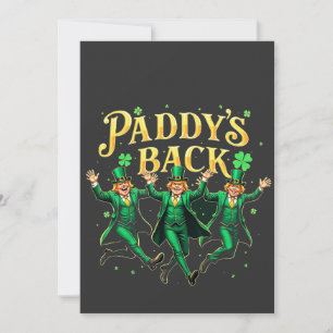 Cartes Pour Fêtes Annuelles Le retour de Paddy, drôle de Saint-Patrick soutien