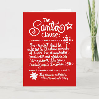 Cartes Pour Fêtes Annuelles Le rouge du Père noël