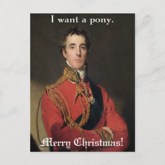 Cartes Pour Fêtes Annuelles Le seigneur vintage drôle de peinture de Noël veut