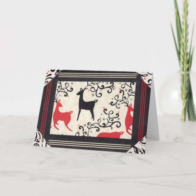 Cartes Pour Fêtes Annuelles Le sentiment de Noël (Devant)