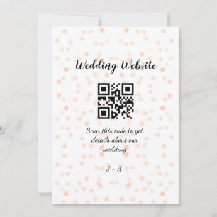 Cartes Pour Fêtes Annuelles Le site web mariage scanner code QR pour les détai
