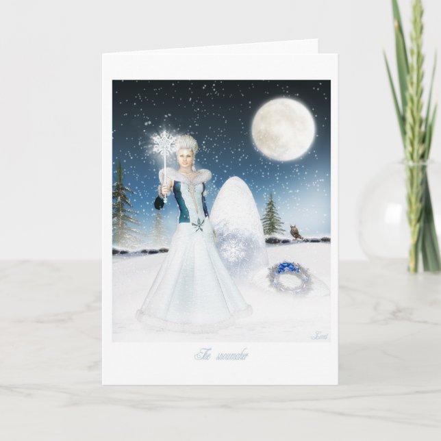 Cartes Pour Fêtes Annuelles Le snowmaker (Devant)