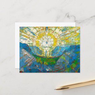 Cartes Pour Fêtes Annuelles Le soleil, points d'infini par William Morris