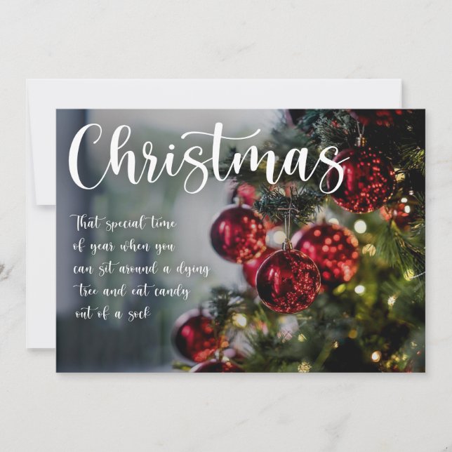Cartes Pour Fêtes Annuelles le temps de Noël (Devant)