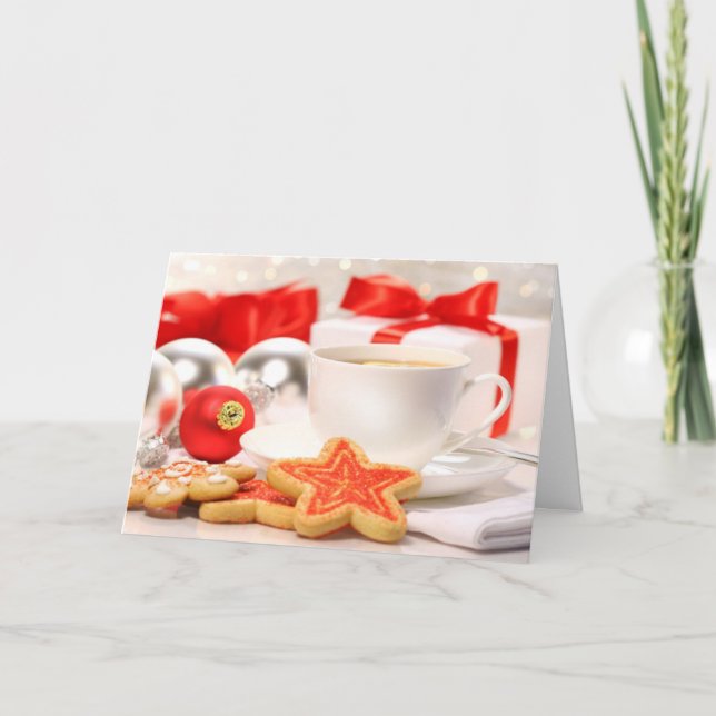 Cartes Pour Fêtes Annuelles Le temps d'une pause thé (Devant)