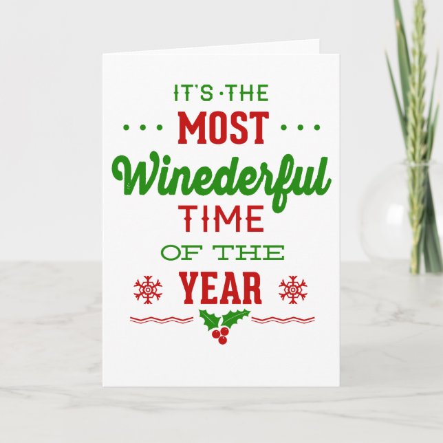 Cartes Pour Fêtes Annuelles Le Temps Le Plus Dur De L'Année (Devant)