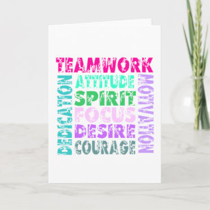 Cartes Pour Fêtes Annuelles Le travail d'équipe de VolleyChick