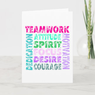 Cartes Pour Fêtes Annuelles Le travail d'équipe de VolleyChick