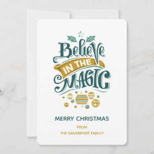 Cartes Pour Fêtes Annuelles Le Typographe du Magic Christmas
