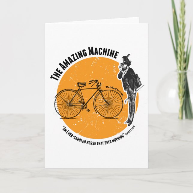 Cartes Pour Fêtes Annuelles Le vélo Extraordinaire (Devant)