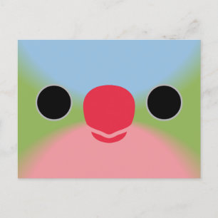 Cartes Pour Fêtes Annuelles Le visage d'un perroquet de princesse