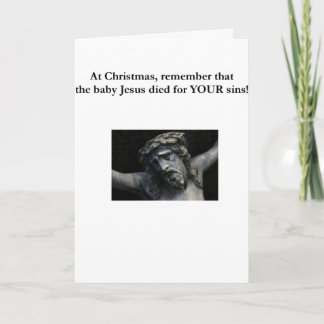 Cartes Pour Fêtes Annuelles Le vrai sens de Noël