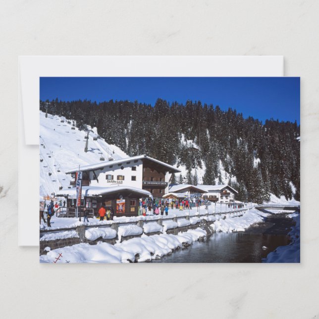 Cartes Pour Fêtes Annuelles Lech Austria Winter Holiday Card (Devant)
