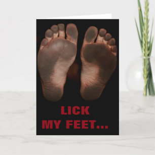 CARTES POUR FÊTES ANNUELLES LÉCHEZ MES PIEDS