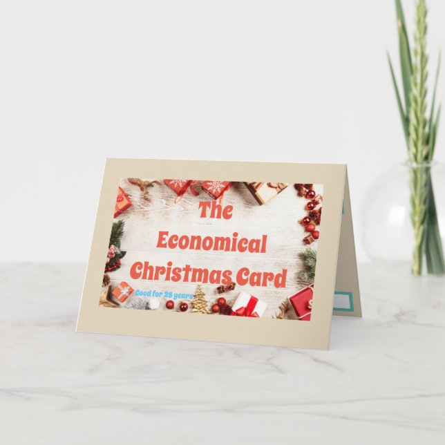 Cartes Pour Fêtes Annuelles L'économie (Devant)
