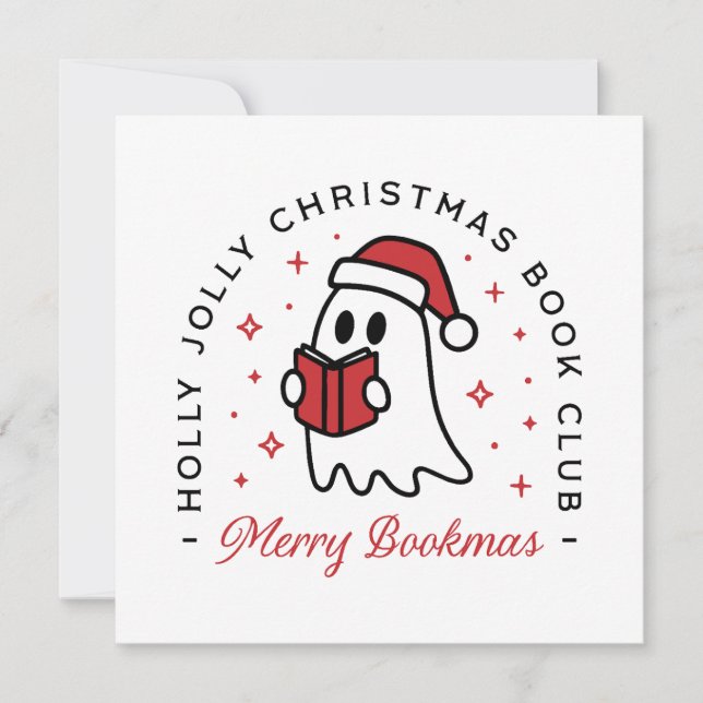Cartes Pour Fêtes Annuelles Lecteur holly jolly club de Noël (Devant)