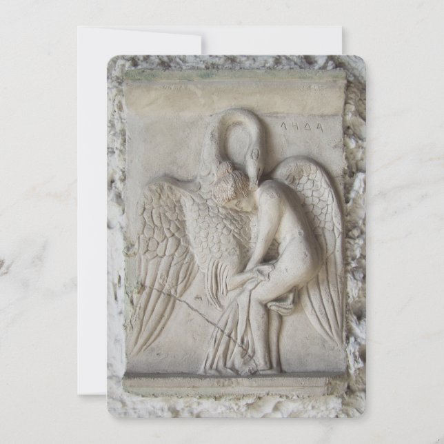 Cartes Pour Fêtes Annuelles Leda et le cygne (Devant)