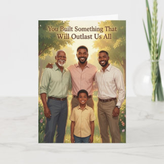 Cartes Pour Fêtes Annuelles Legacy of Dad Father's Day Card