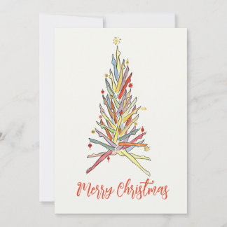 Cartes Pour Fêtes Annuelles Legs Tree Merry Christmas Holiday Card